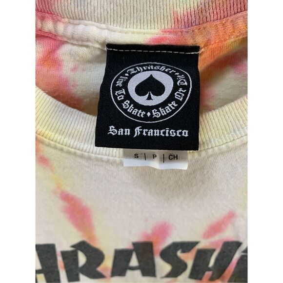 Thrasher Skateboard Magazine Tie Dye Unisex Small Shirt - Picture 3 of 3